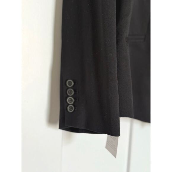 NWT M.M. LAFLEUR The Roxane Blazer - Light Twill in Black Womens Size +2/US 18 - Picture 9 of 14